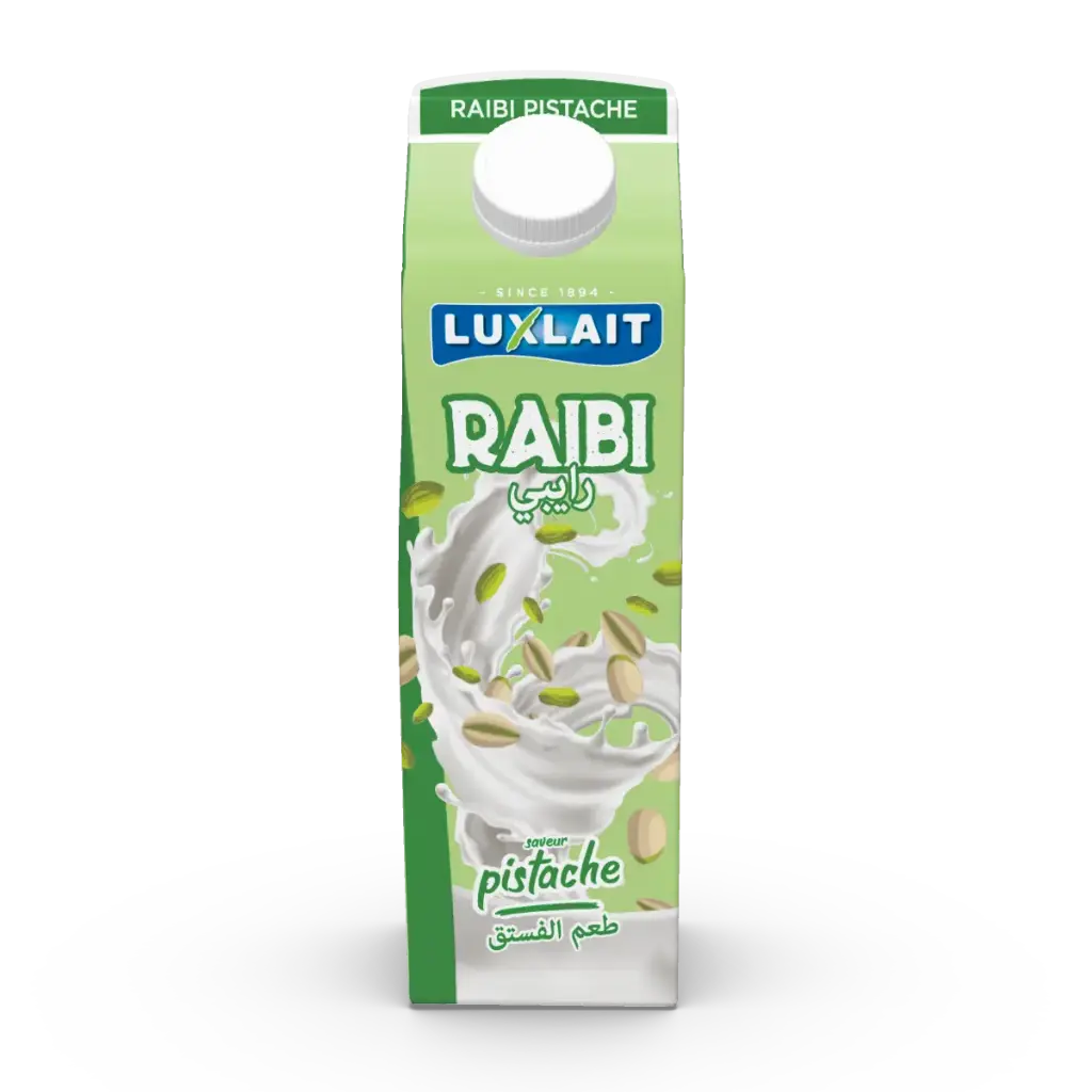 LAIT CAILLE SAVEUR PISTACHE 1L LUXLAIT RAIBI