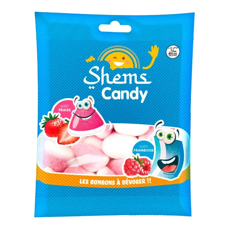 Bisous Fraises Halal Shems Candy 100g
