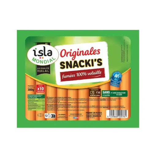 [ART-01820] ORIGINALS SNACKI'S POULET AVS 300G ISLA MONDIAL
