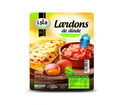 [ART-01824] LARDONS DE DINDE AVS 200G ISLA MONDIAL