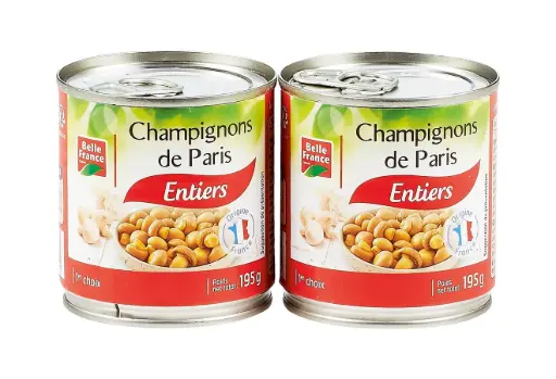[ART-04619] CHAMPIGNON ENTIERS DE PARIS 195G BELLE FRANCE