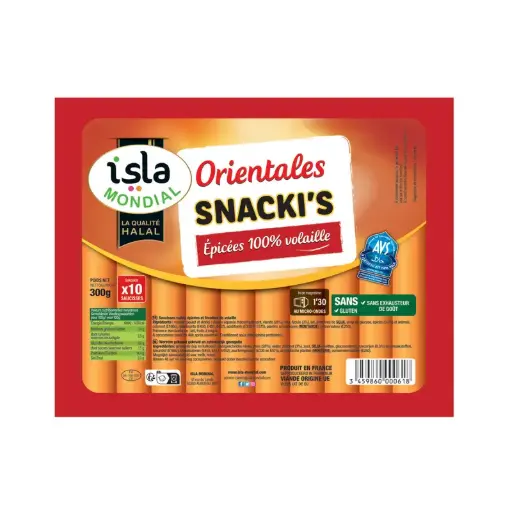 [ART-05335] ORIENTALES  SNACKI'S POULET AVS 300G ISLA MONDIAL