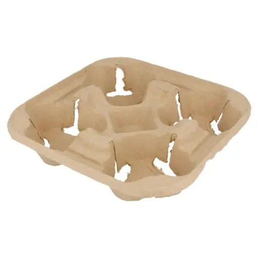 [ART-06458] 192.23 PORTE-GOBELETS, 4 GOBELETS 22x22 CM NATUREL CARTON X75