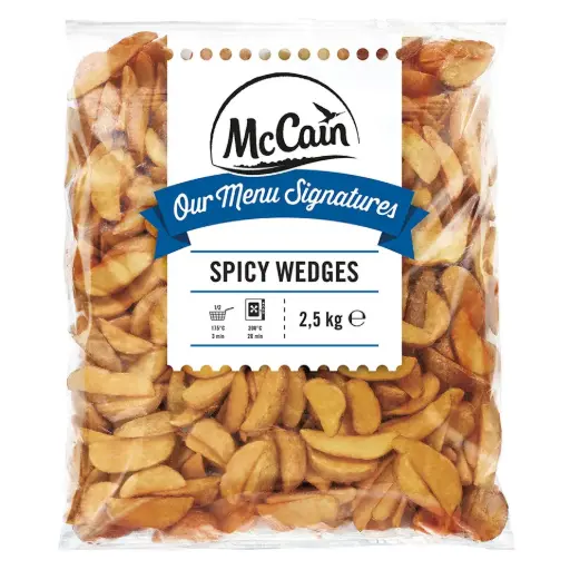 [ART-06848] POTATOES SPICY WEDGES 2,5KG MCCAIN {X5}