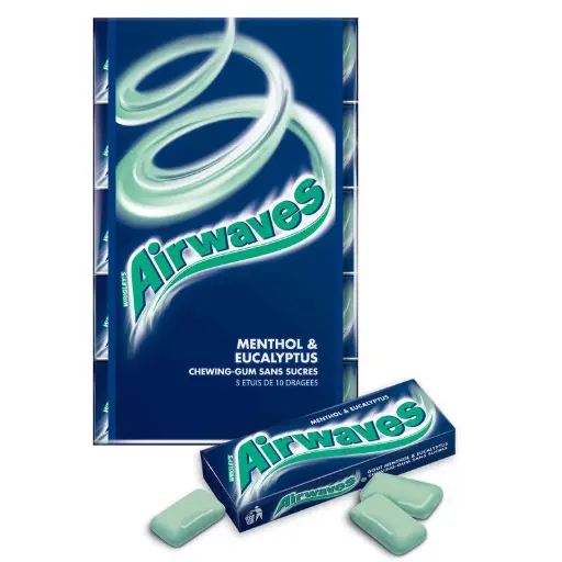 [ART-07970] Airwaves 5 étuis x 10 Dragées Menthol & Eucalyptus