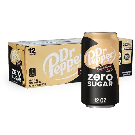 [ART-07157] DR PEPPER CREAM SODA ZERO SUGAR 355ML X12