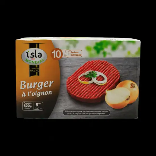 [ART-01846] Steak Burger à l'oignon Isla Mondial 800g
