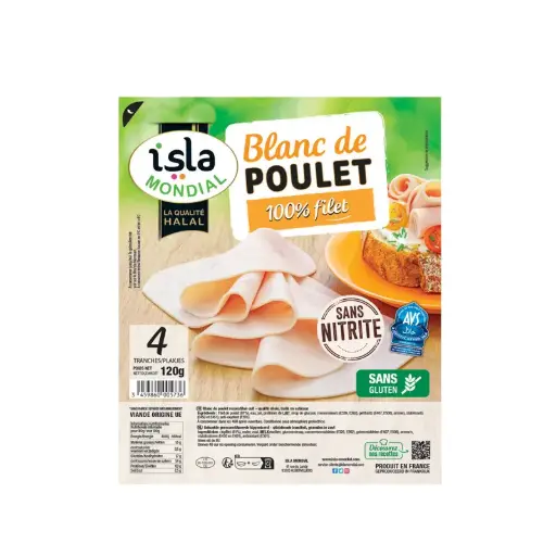 [ART-01810] Blanc De Poulet 100% Filet Isla Mondial 120g 